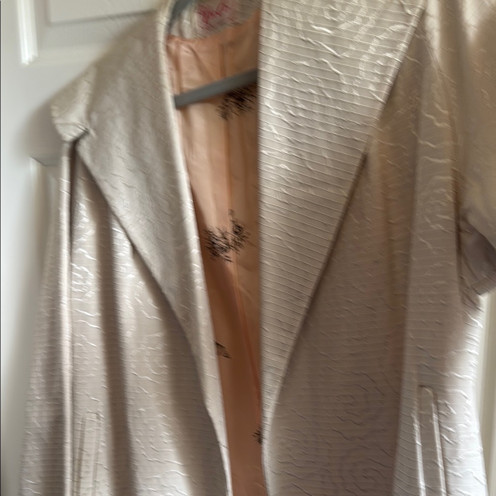 Cee-Co Cream Vintage Art Deco Coat
